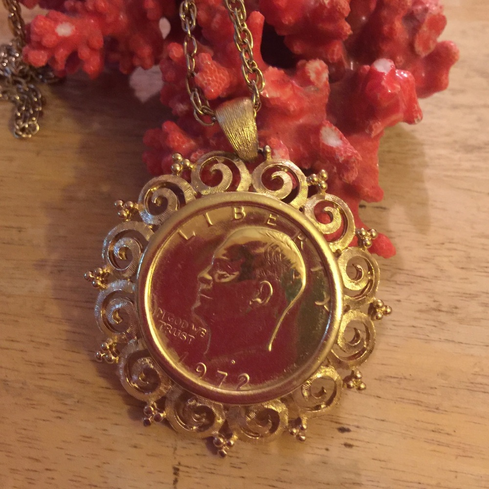1972 Dollar coin necklace